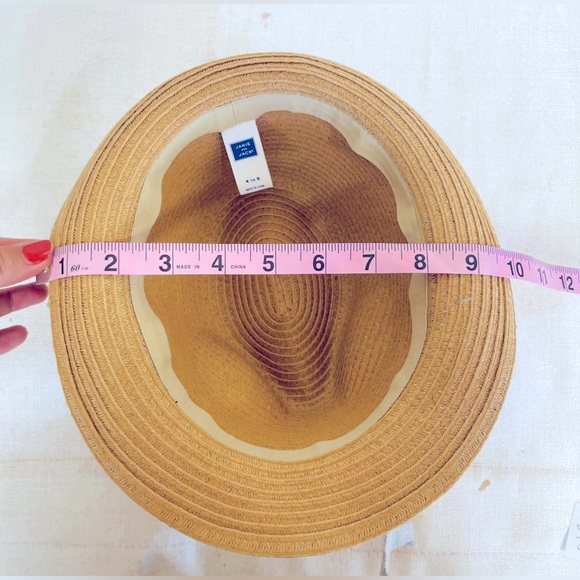 Janie and Jack Straw Fedora Hat size 4-5 ☀️spring summer - Picture 12 of 12